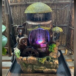 🪞NEW indoor rock light waterfall fountain home decor